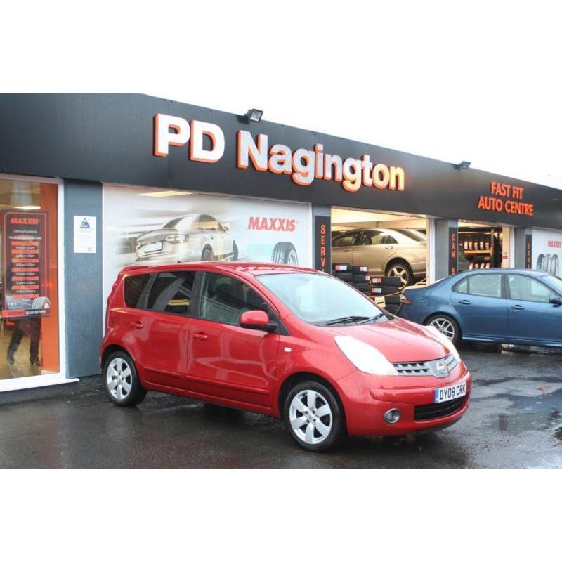2008 NISSAN NOTE 1.4 Acenta R + ALLOYS + PRIVACY GLASS + FULL SERVICE HISTORY