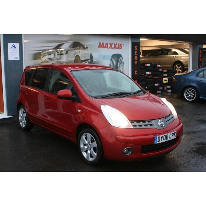 2008 NISSAN NOTE 1.4 Acenta R + ALLOYS + PRIVACY GLASS + FULL SERVICE HISTORY