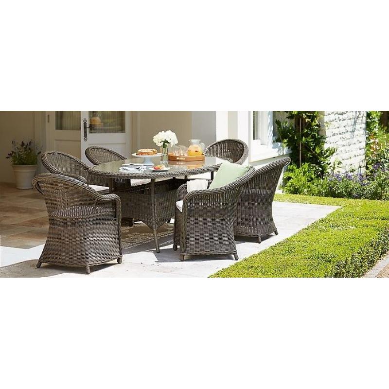 Rattan 6 Seater Oval Dining Set - Brand New Boxed