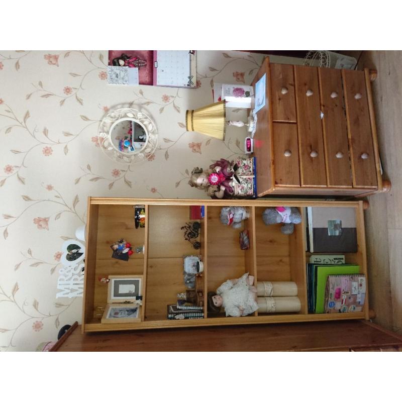 Wardrobe plus shelves and drawer storage