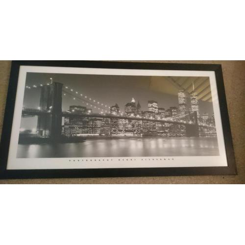 Brooklyn bridge framed picture