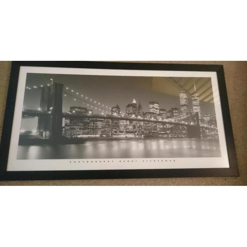 Brooklyn bridge framed picture