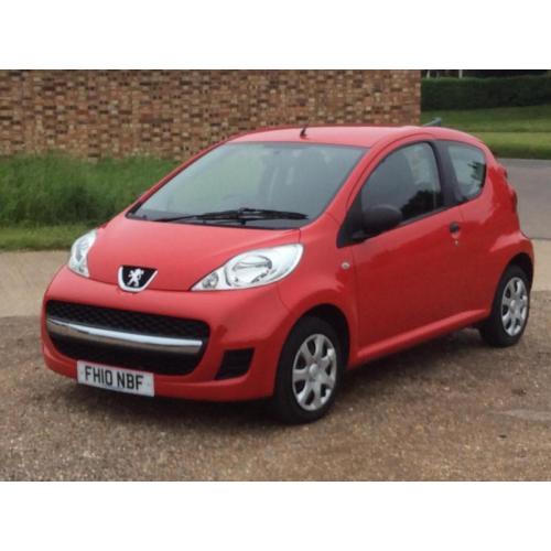 2010 Peugeot 107 1.0 12v Urban Lite 3 Door 38,000 Miles Only