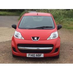 2010 Peugeot 107 1.0 12v Urban Lite 3 Door 38,000 Miles Only