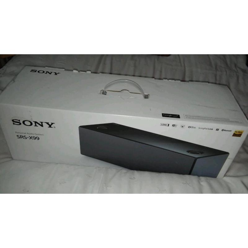 Sony SRS X99 Hi-Res Audio Multiroom Speaker with Wi-Fi and Bluetooth