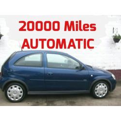 20000 MILES SMALL AUTOMATIC VAUXHALL CORSA 1.2 DESIGN