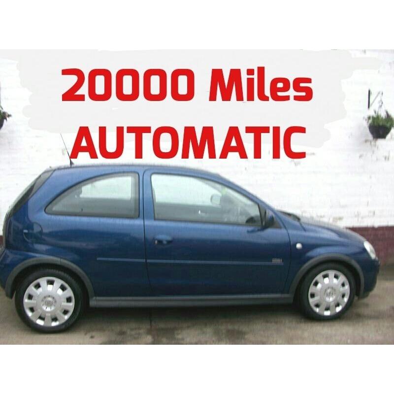 20000 MILES SMALL AUTOMATIC VAUXHALL CORSA 1.2 DESIGN