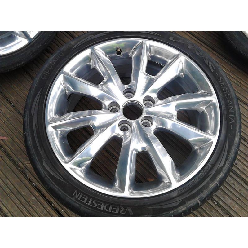 18" 5x108 ALLOY WHEELS FORD-PEUGEOT-JAGUAR-VOLVO