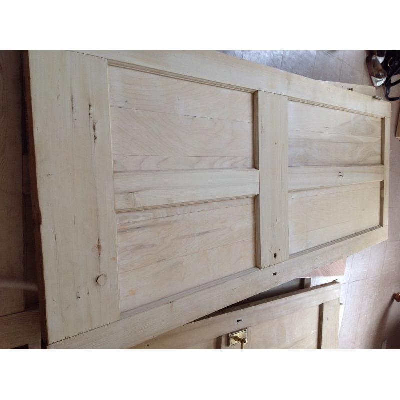 2 reclaimed pine doors. , used condition .collect vauxhall