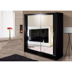 BRAND NEW-FULL MIRRORED SLIDING DOOR GERMAN WARDROBE 120cm-2016 MODEL-EXPRESS DELIVERY