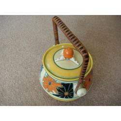 Rare Clarice Cliff Biscuit Barrel