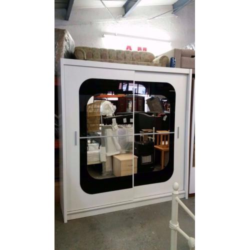BRAND NEW-CHELSEA SLIDING DOOR GERMAN WARDROBE 203cm-2016 MODEL-MASSIVE STORAGE||