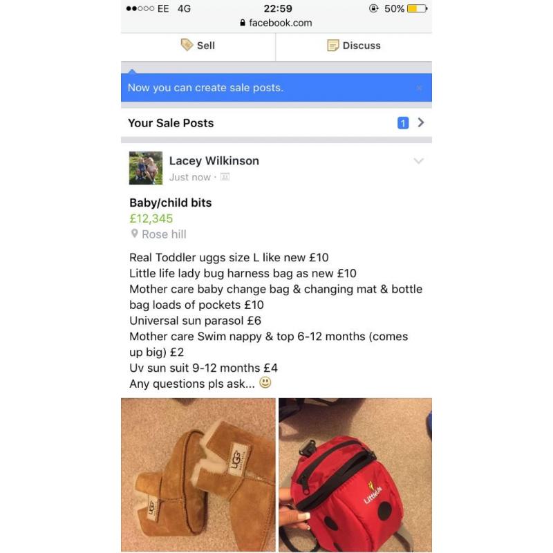 Baby/child bits perfect like new