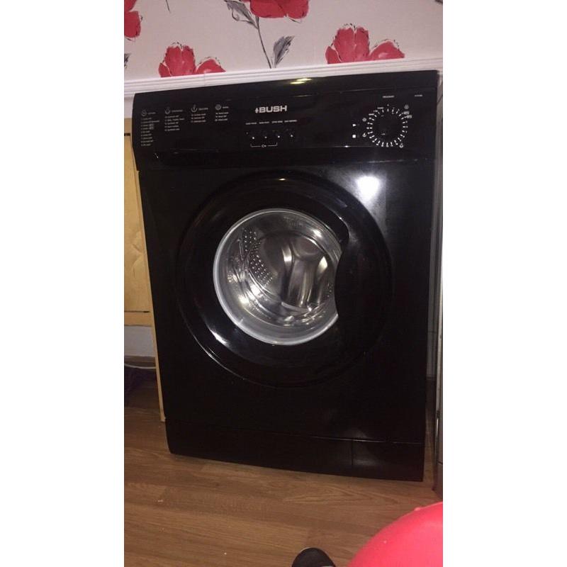 Bush Washing Machine - 7KG - 1200 Spin - Black - Mint Condition