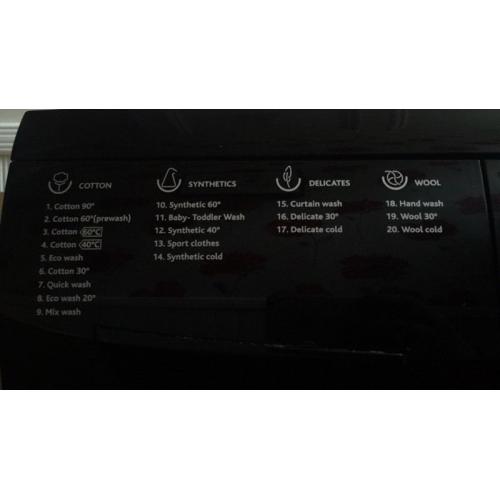 Bush Washing Machine - 7KG - 1200 Spin - Black - Mint Condition