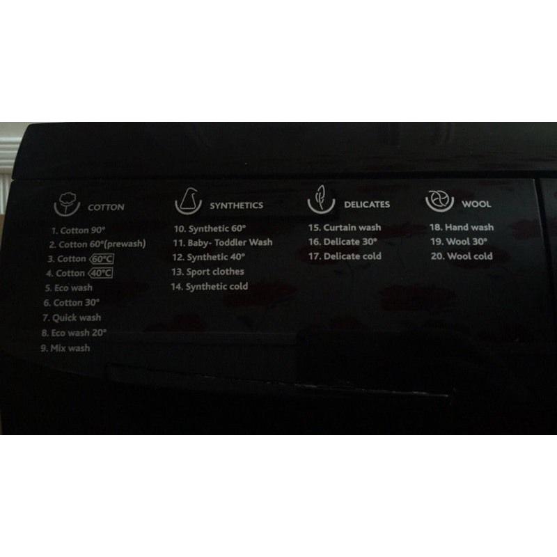 Bush Washing Machine - 7KG - 1200 Spin - Black - Mint Condition
