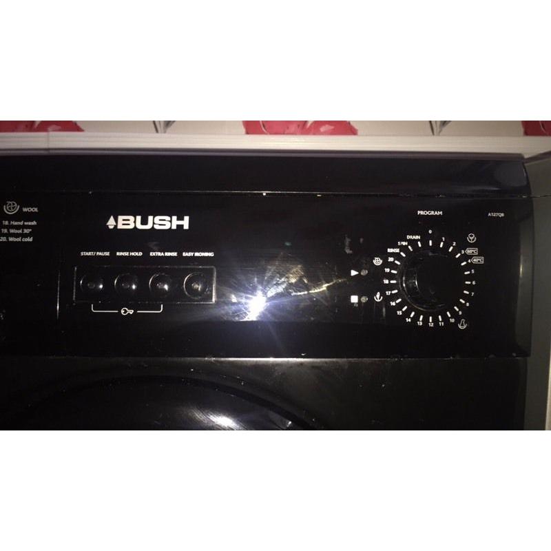 Bush Washing Machine - 7KG - 1200 Spin - Black - Mint Condition
