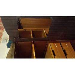 Lovely walnut vintage Gentleman's wardrobe