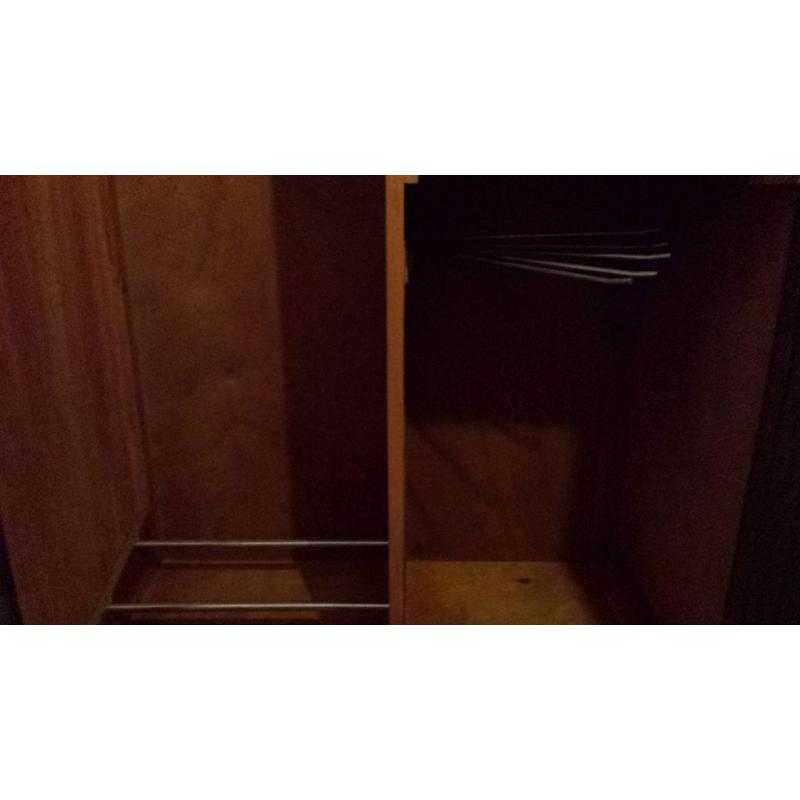 Lovely walnut vintage Gentleman's wardrobe