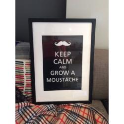 Framed moustache image