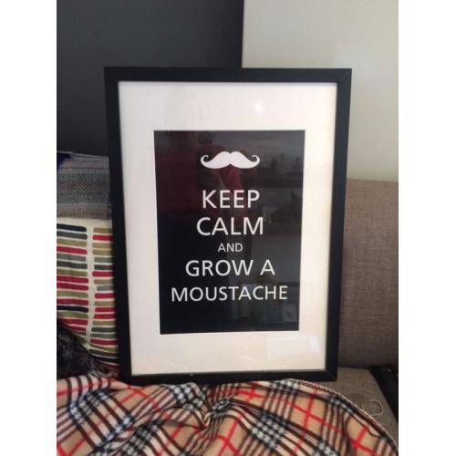 Framed moustache image