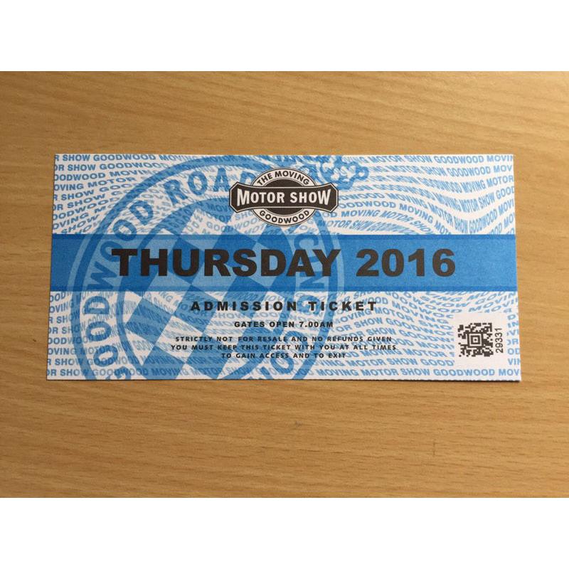 Goodwood Festival of Speed Thursday Ticket