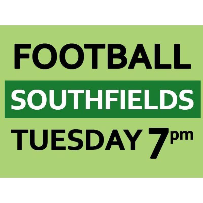 Play friendly football at Southfields, South West London every Tuesday 7pm