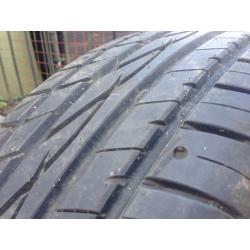 Nearly new car tyre 185/55r15 82v