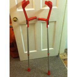 Pair of adult crutches - hardly used