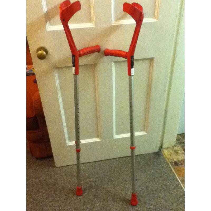 Pair of adult crutches - hardly used