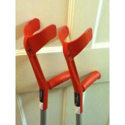 Pair of adult crutches - hardly used