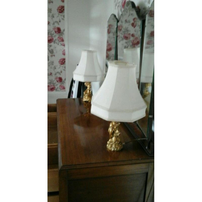 Dressing table with mirror