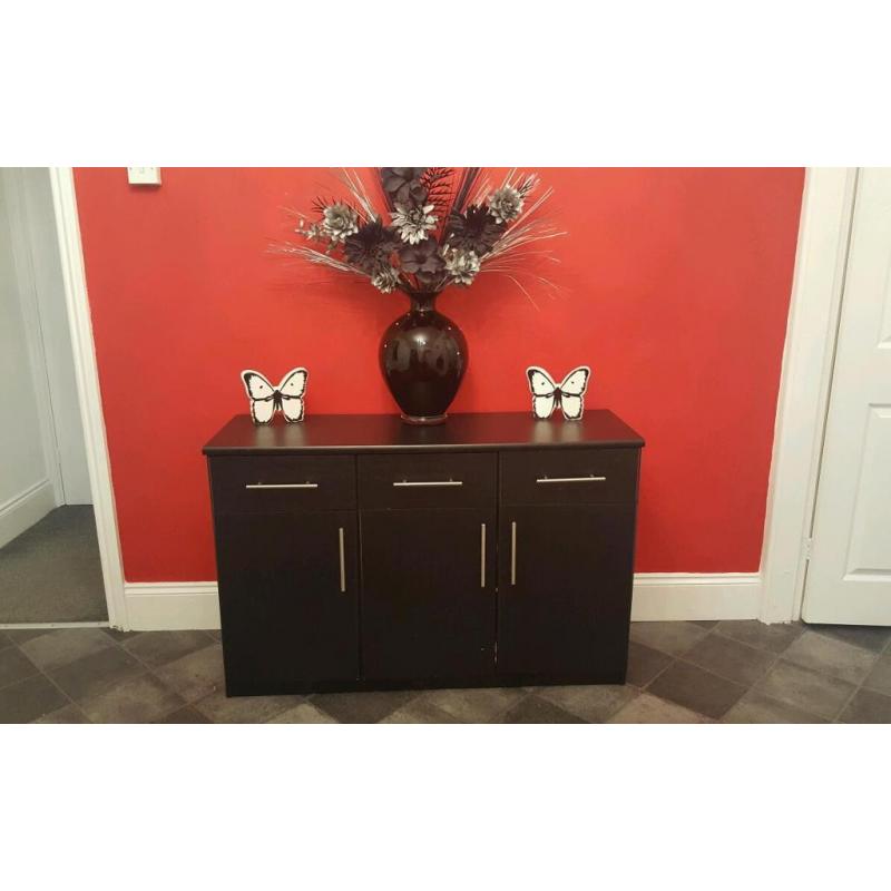 black sideboard