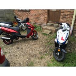 direct bikes 125cc and a 50cc longjia moped for sale