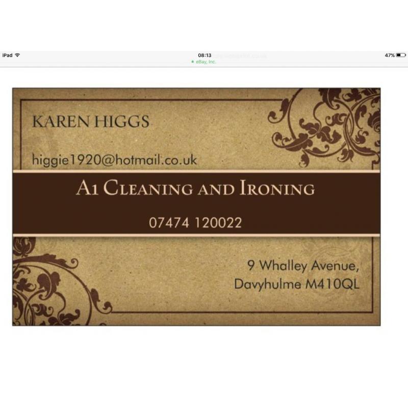Cleaning and ironing service