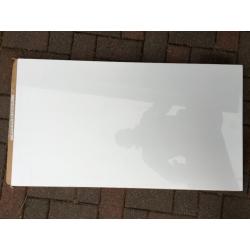 Gloss White Kitchen Doors and Black Worktops