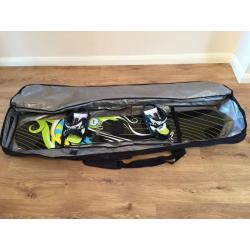 New snowboard, binding, bag & Google never be use