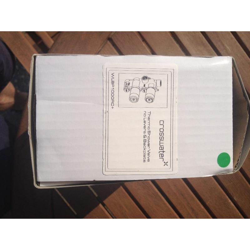 Crosswater thermo shower valve, brand new, never used. plus front plate and levers