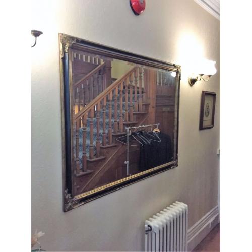 Black wood 53" mirror