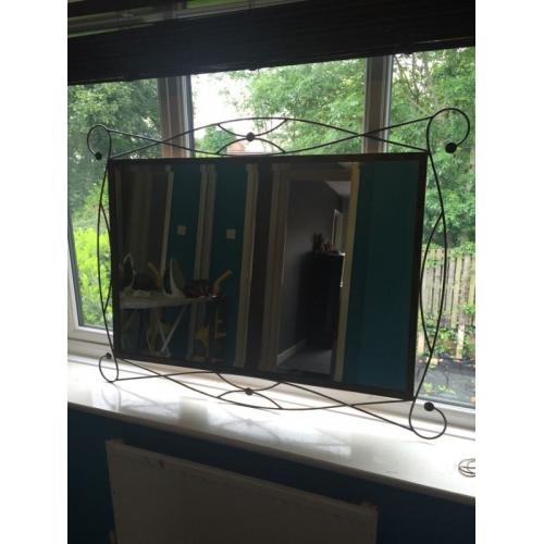 Bronze/Gold Framed Mirror