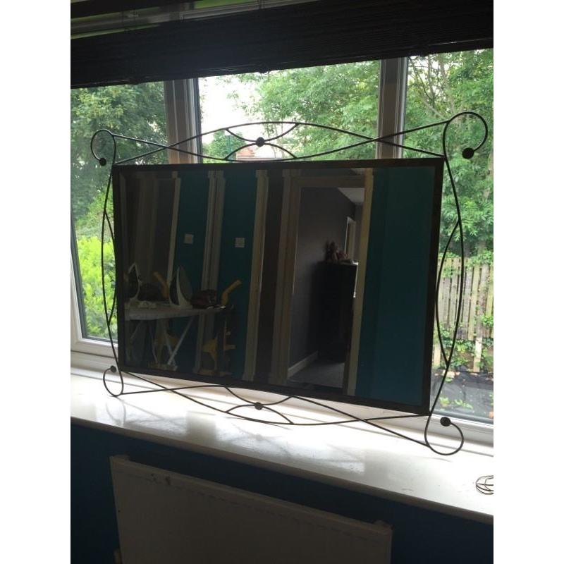 Bronze/Gold Framed Mirror