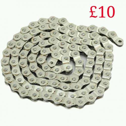 HALF LINK CHAIN SILVER NEW