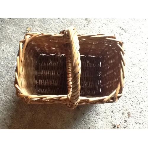 Two bottle Wicker Wine Carrier