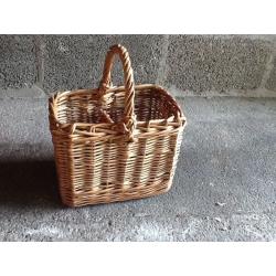 Two bottle Wicker Wine Carrier