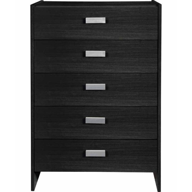 New Capella 5 Drawer Chest - Black