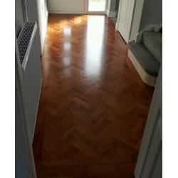 Reclaimed original parquet block flooring