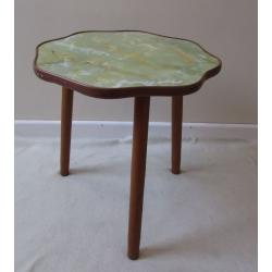 Retro side table coffee table unusual small corner table H: 40cms