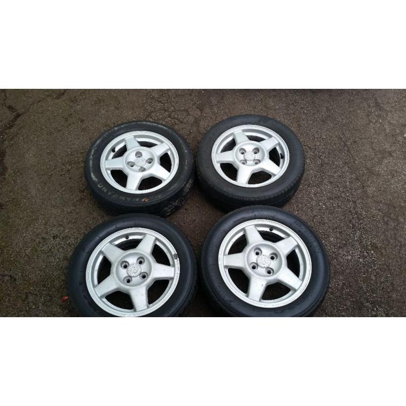 mazda mx3 alloy wheels alloys 15" 4x100 pcd alloys