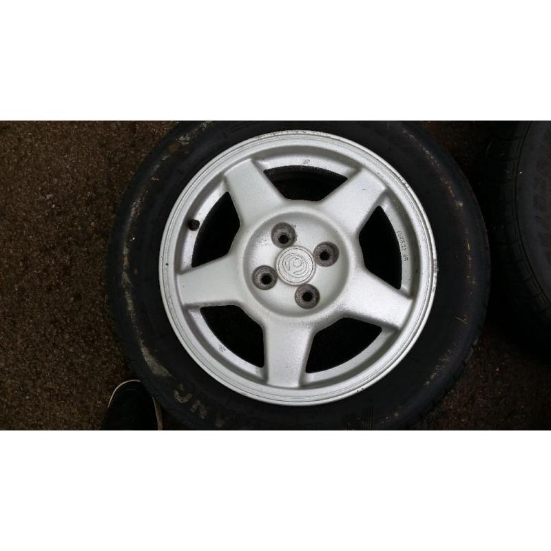 mazda mx3 alloy wheels alloys 15" 4x100 pcd alloys
