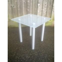 Glass Side Table